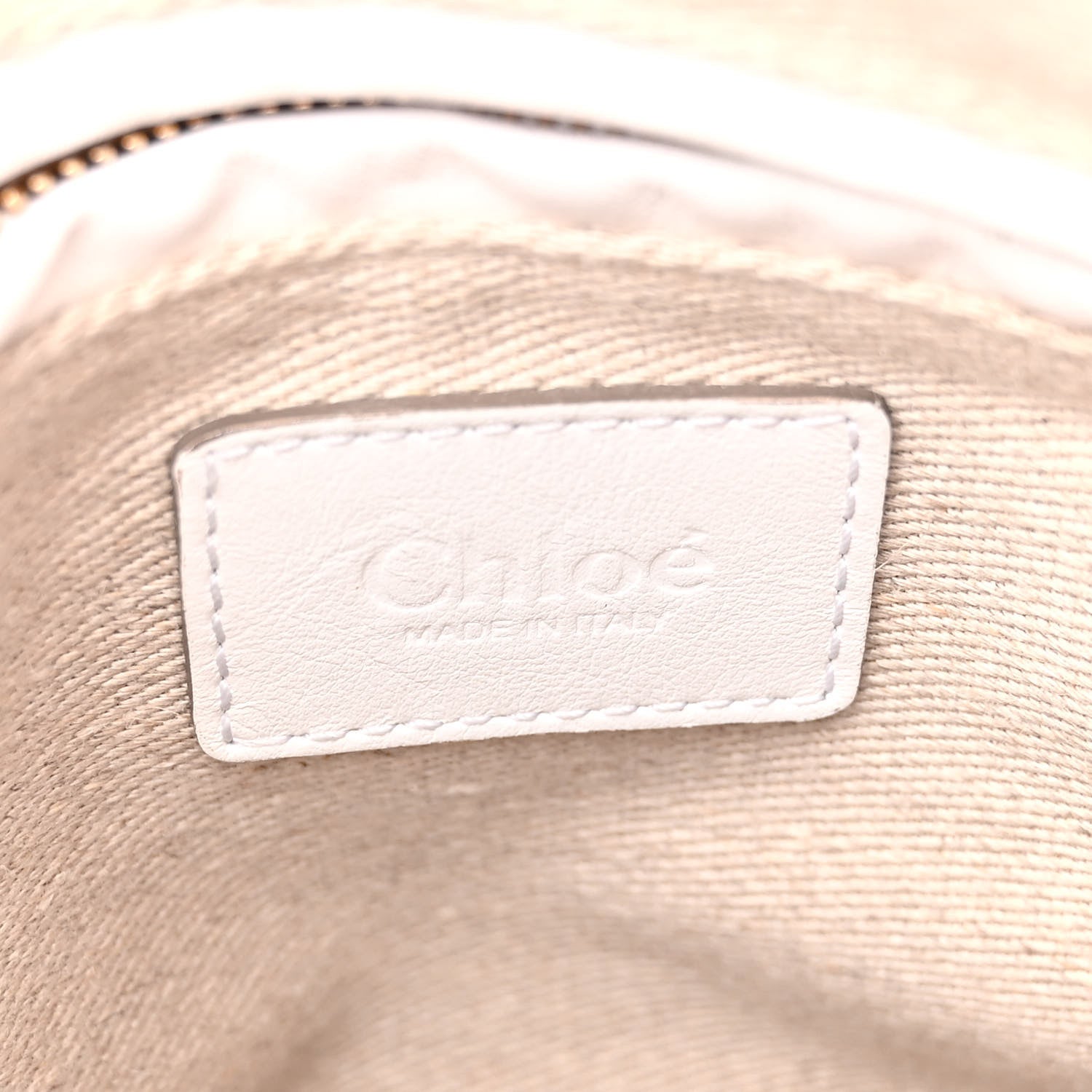 Chloe Canvas Calfskin Small Marcie Satchel White 6 of 22