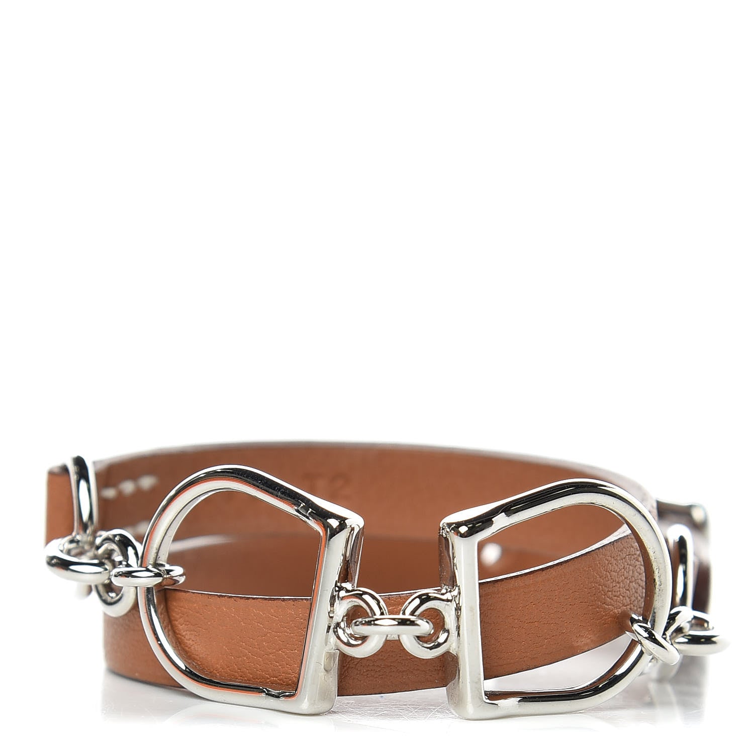 Hermes Swift Etrier Double Tour Bracelet Gold 1 of 4