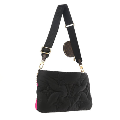 Louis Vuitton Econyl Monogram Pillow Maxi Multi Pochette Accessories Black Fuchsia 3 of 11