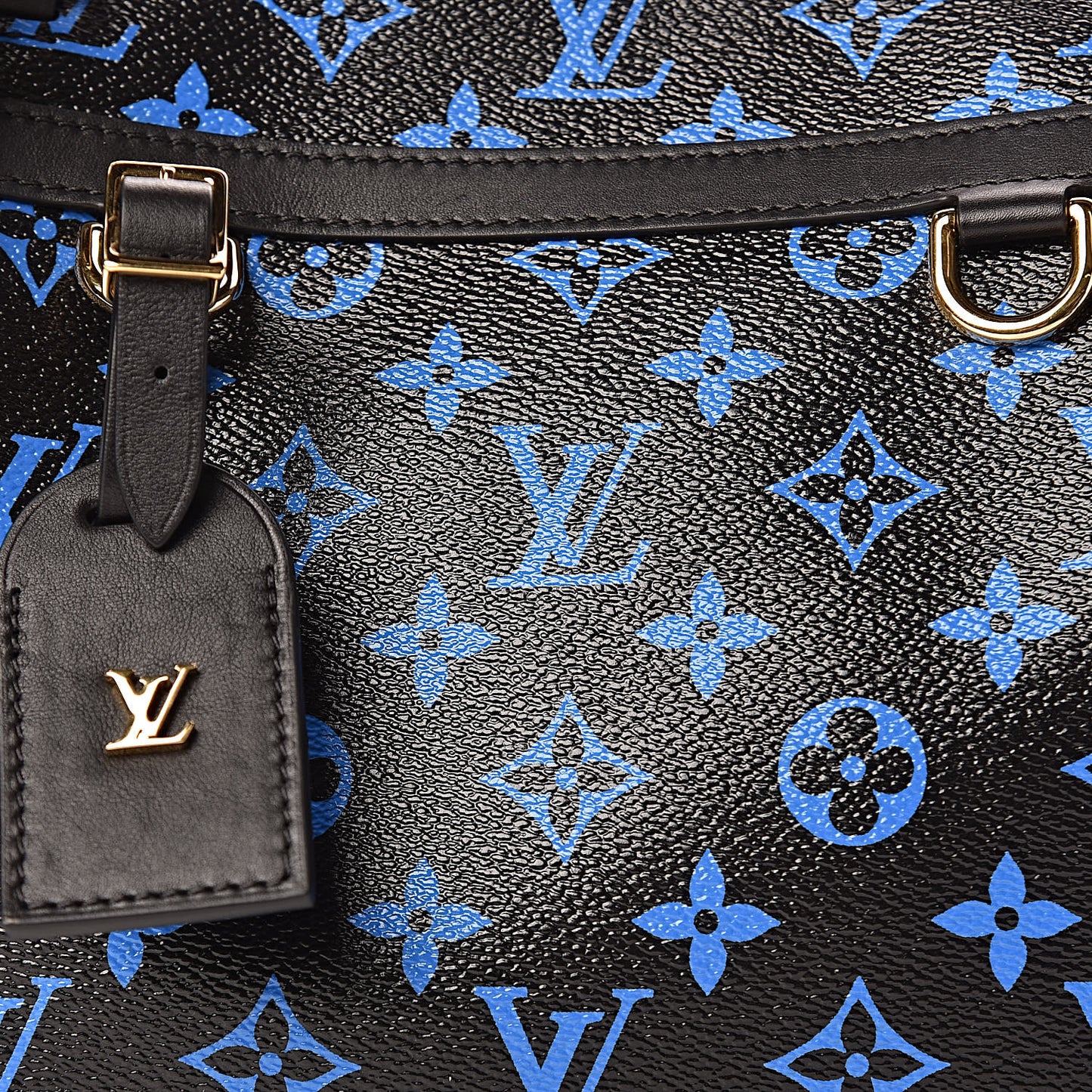 Colored Monogram Speedy Amazon PM Blue Black