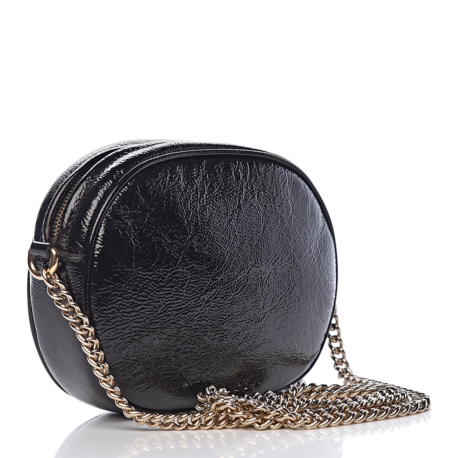 Gucci Patent Mini Soho Chain Bag Black 2 of 8