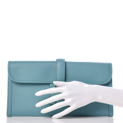 Hermes Swift Jige Elan 29 Clutch Bleu Saint Cyr 2 of 8