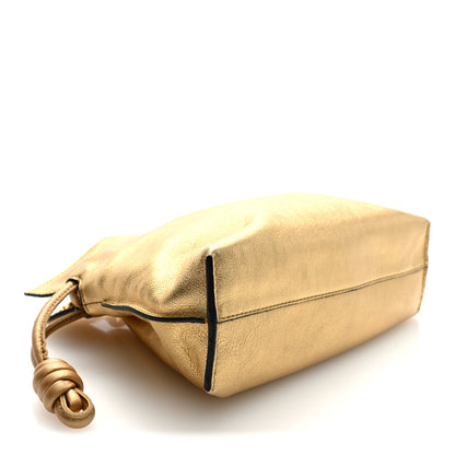 Loewe Metallic Calfskin Mini Chain Flamenco Knot Clutch Gold 4 of 9
