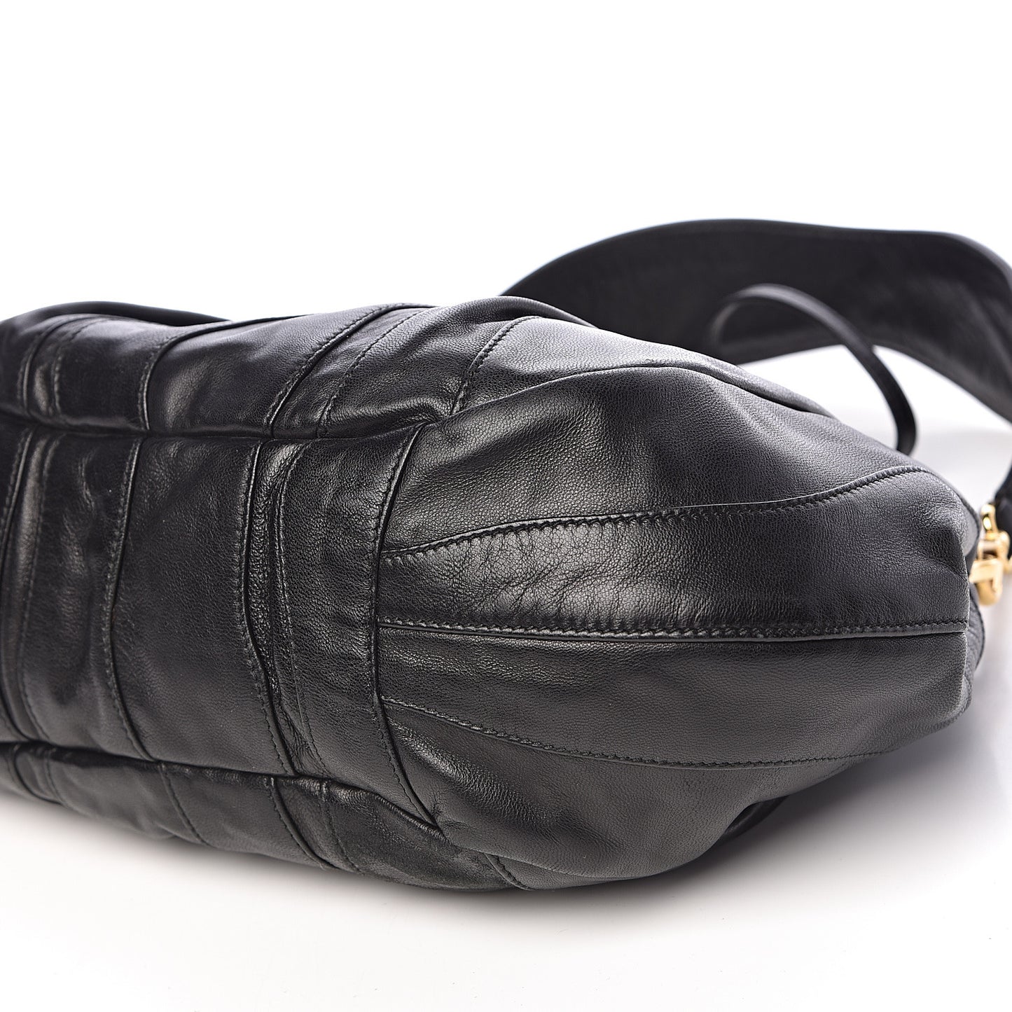 Nappa Stripes Hobo Black