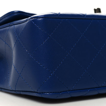 Chanel Lambskin Quilted Mini Rectangular Flap Royal Blue 9 of 11