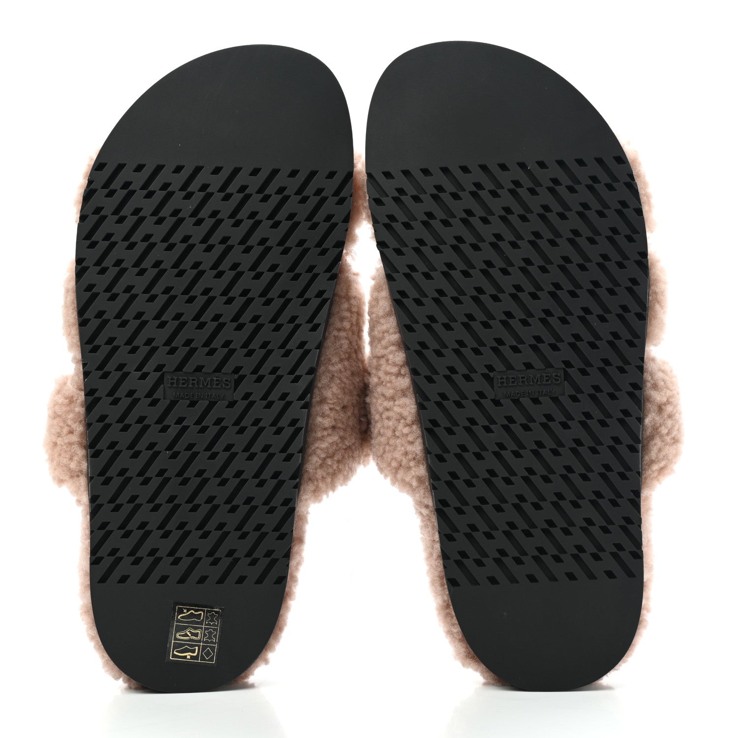 Hermes Woolskin Womens Chypre Sandals 37 Bois De Santal 5 of 8