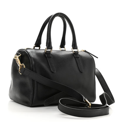 Versace Saffiano Calfskin Palazzo Duffle Bag Black 3 of 10