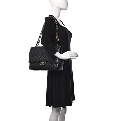 Chanel Caviar Quilted Maxi Double Flap Black 2 of 11