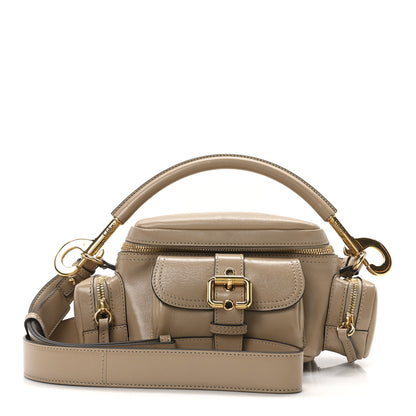 Chloe Shiny Buffalo Small Double Carry Camera Bag Brown 1 of 10