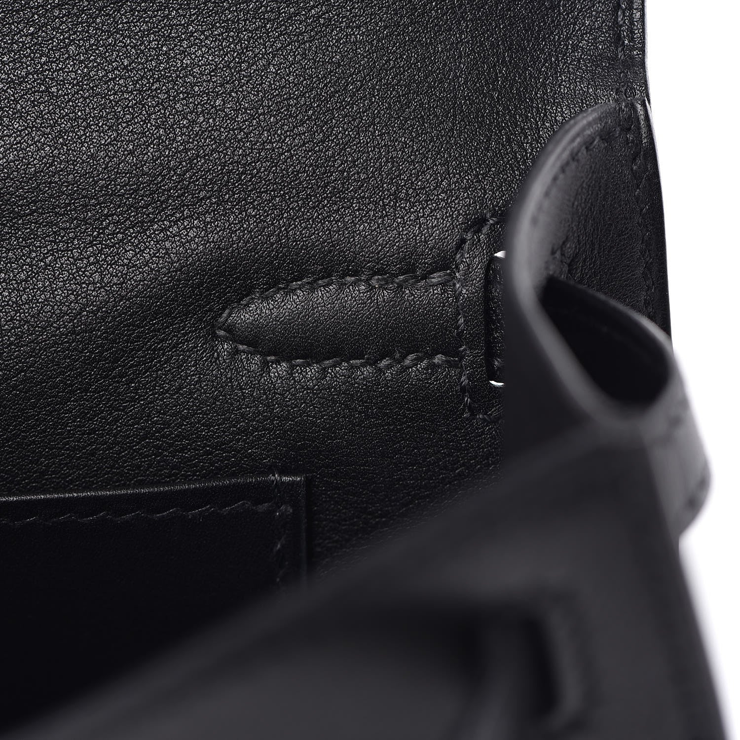 Hermes Swift Kelly Pochette Clutch Black 17 of 31