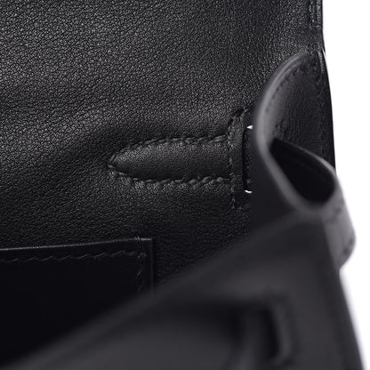 Hermes Swift Kelly Pochette Clutch Black 17 of 31