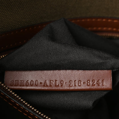 Fendi X SARA COLEMAN Canvas Vitello King FF Fish Eye Embroidered Baguette Amazzonia Ghianda 7 of 10