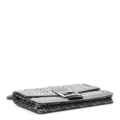 Fendi Zucchino Shoulder Bag Navy 3 of 8
