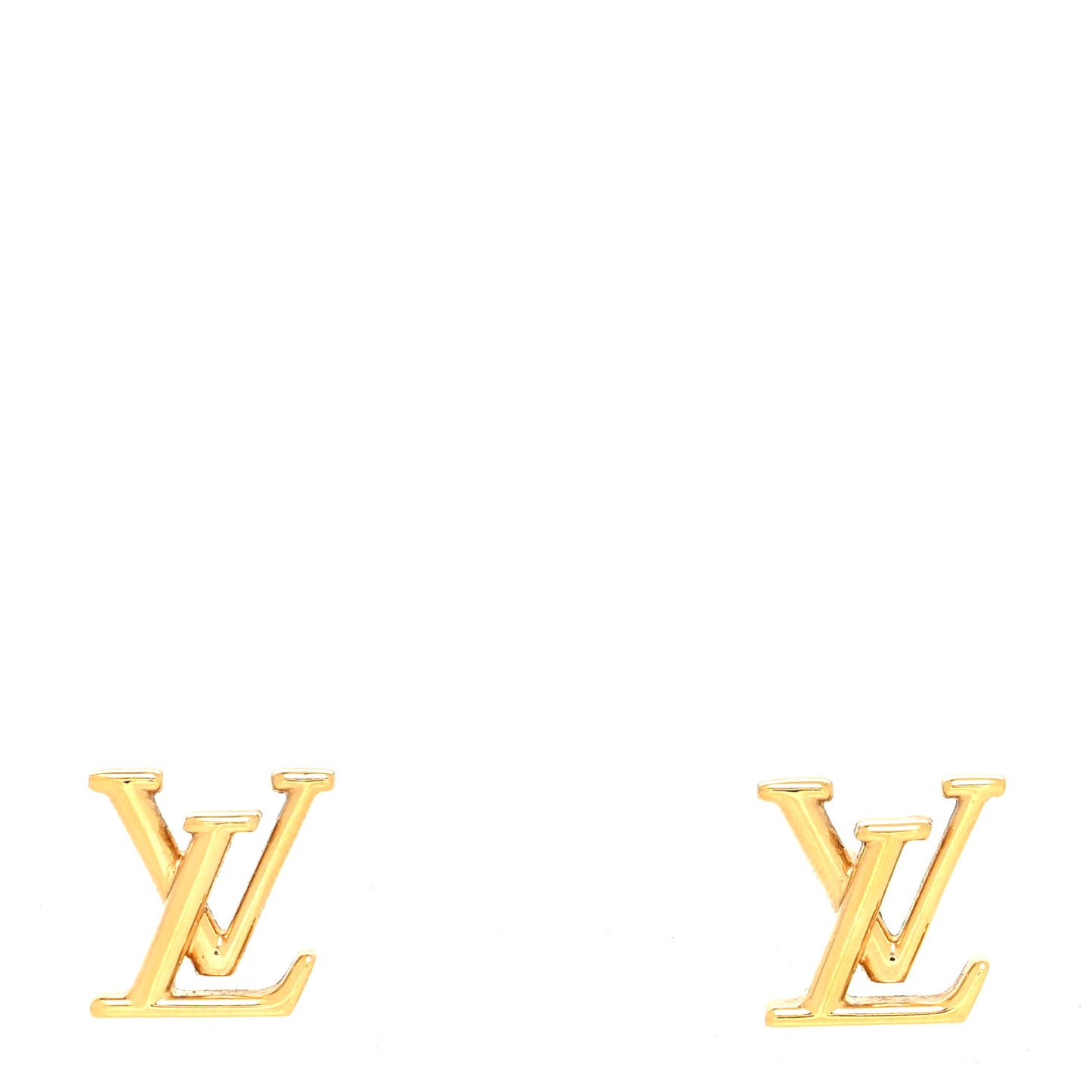 Metal LV Iconic Earrings Gold