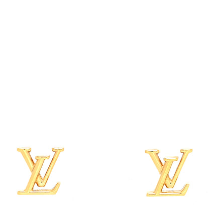 Louis Vuitton Metal LV Iconic Earrings Gold 1 of 4