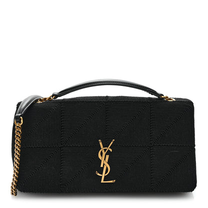 Saint Laurent Quilted Satin Monogram Medium Jamie Black 1 of 10
