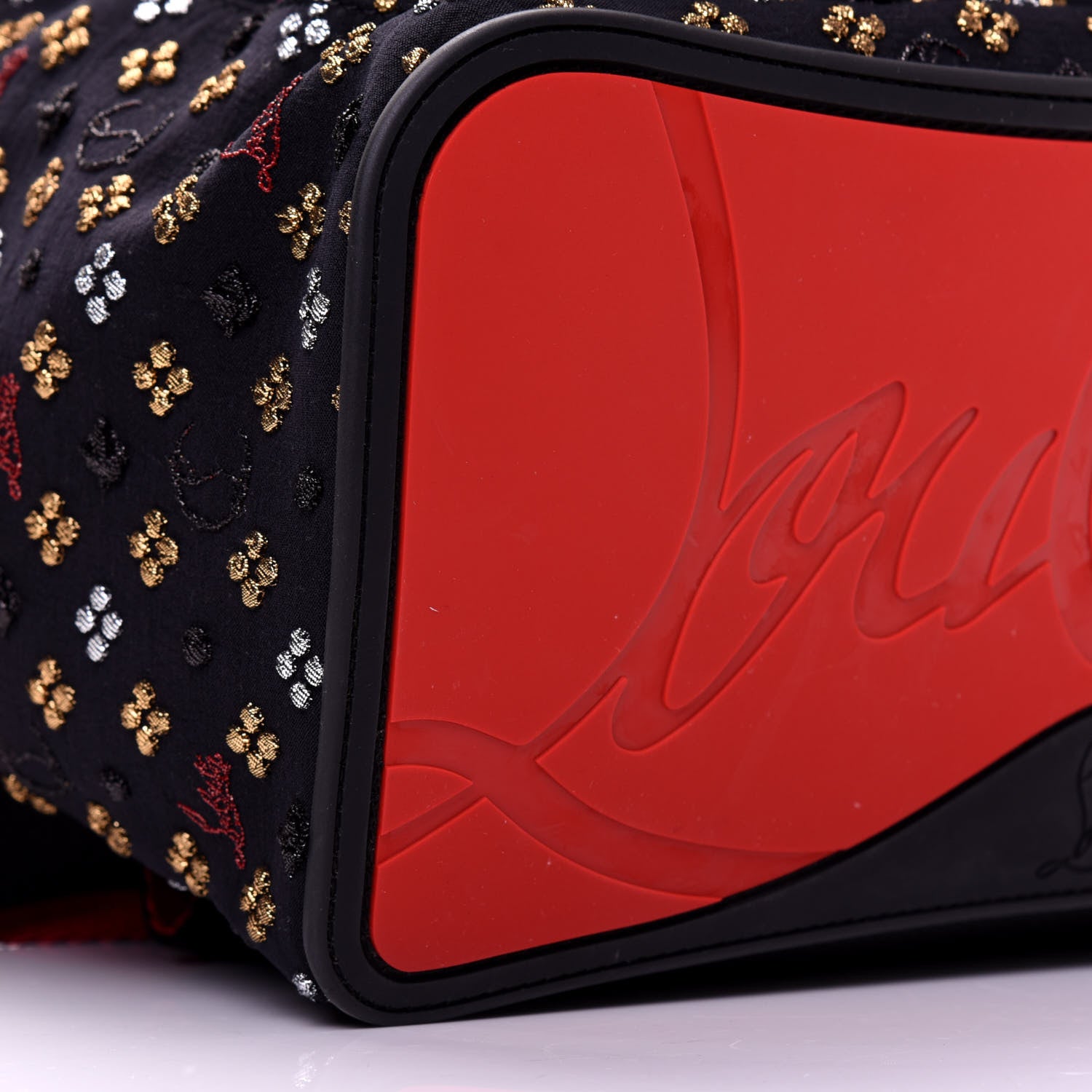 Christian Louboutin Jacquard Canvas Backloubi Backpack Black 5 of 10