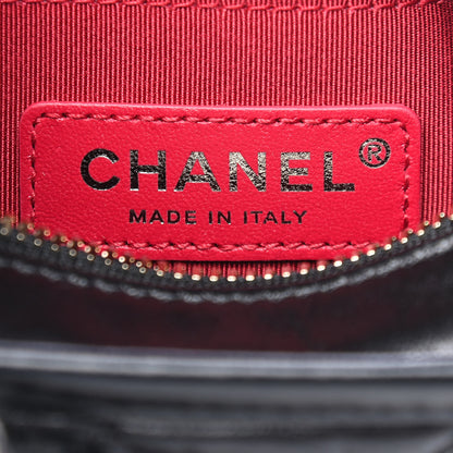 Chanel Aged Calfskin Quilted Small Gabrielle Hobo Black 6 of 9