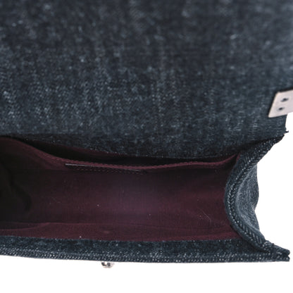 Chanel Denim Quilted Small Boy Flap Black 5 of 10
