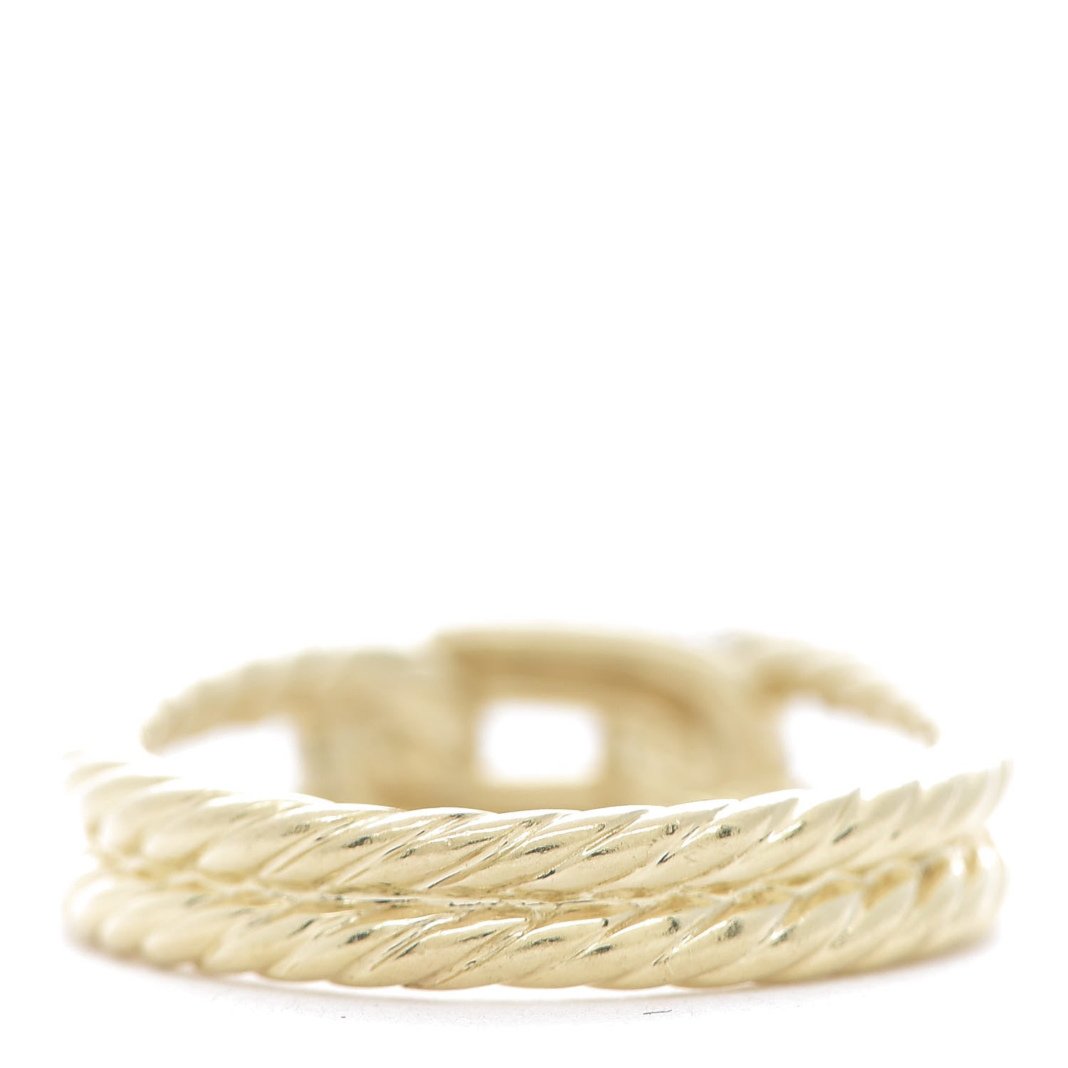 David Yurman 18K Yellow Gold Diamond Petite Loop Ring 52 6 3 of 4