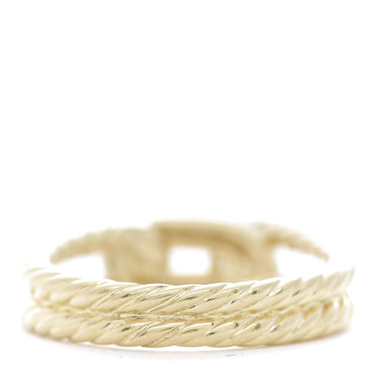 David Yurman 18K Yellow Gold Diamond Petite Loop Ring 52 6 3 of 4