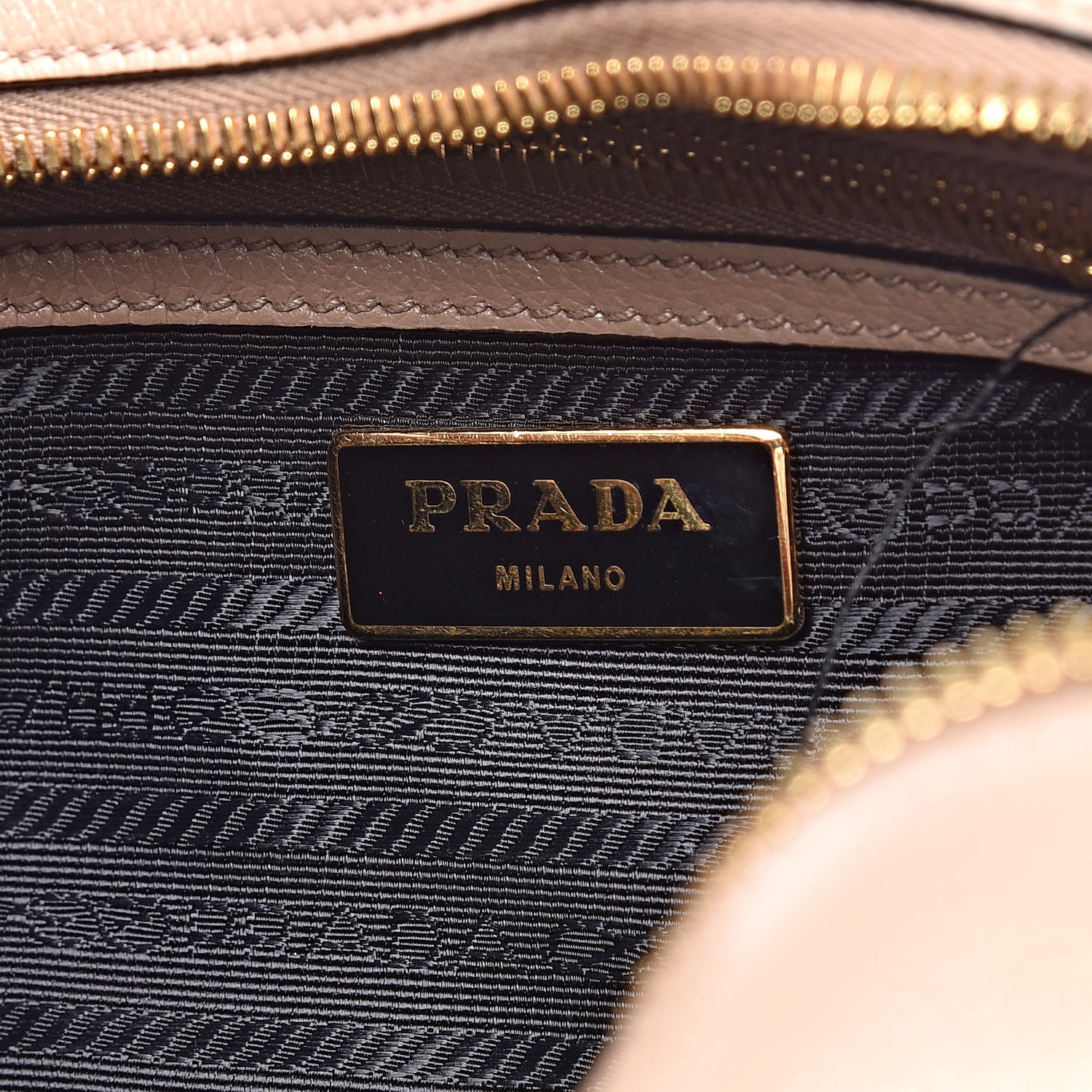Prada Glace Calfskin Embossed Logo Crossbody Cammeo 6 of 9