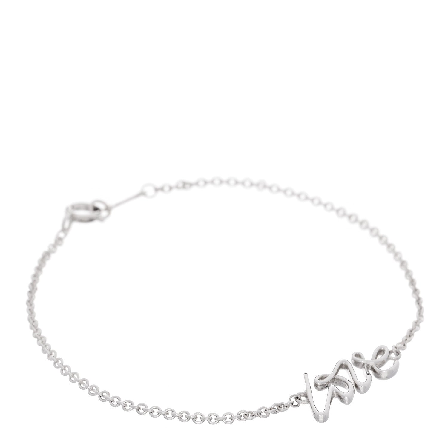 Tiffany Sterling Silver Graffiti Love Bracelet 1 of 5
