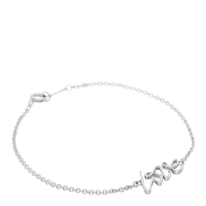 Tiffany Sterling Silver Graffiti Love Bracelet 1 of 5