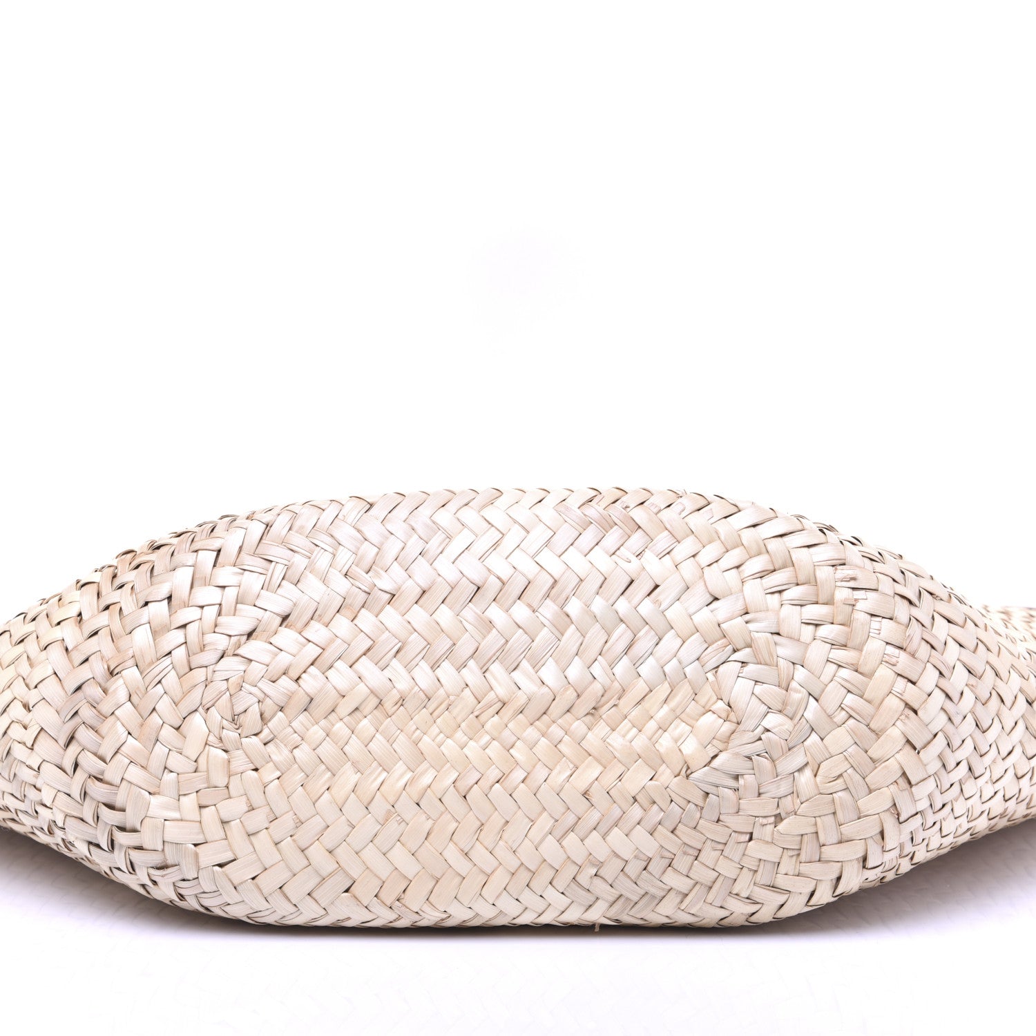 Balenciaga Straw Calfskin Bistrot Panier Small Tote Natural 8 of 14