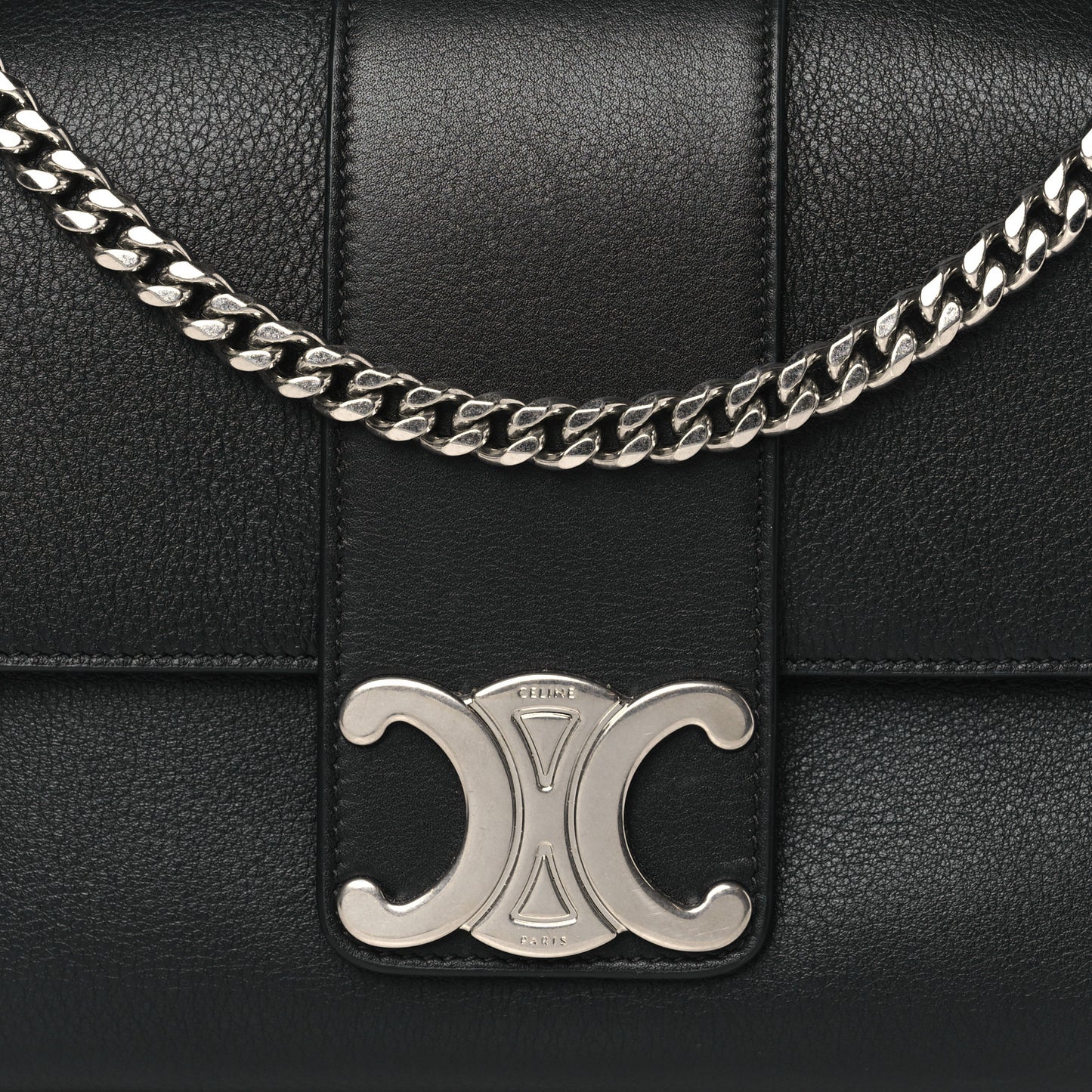 Supple Calfskin Medium Victoire Bag Black