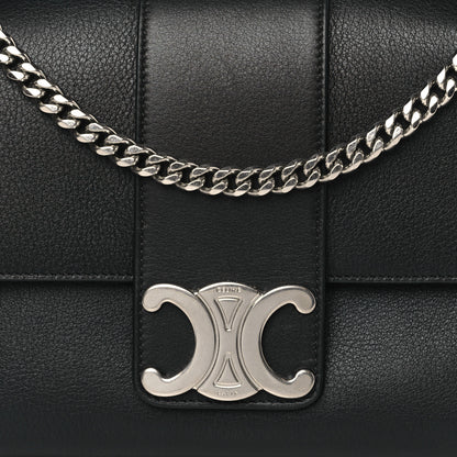 Celine Supple Calfskin Medium Victoire Bag Black 7 of 9