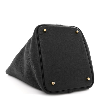 Hermes Taurillon Clemence Picotin Lock 22 MM Black 4 of 10