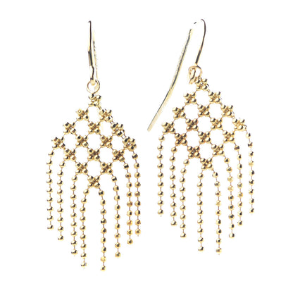 Tiffany 18K Yellow Gold Fringe Drop Earrings 1 of 4