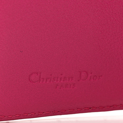 Christian Dior Patent Cannage Lady Dior Eden Wallet Pink 6 of 8