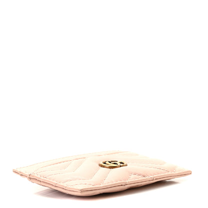 Gucci Calfskin Matelasse GG Marmont Card Holder Perfect Pink 6 of 8