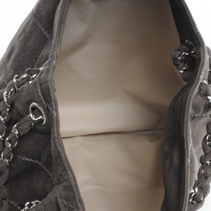 Chanel Suede Ultimate Stitch Hobo Grey 5 of 7