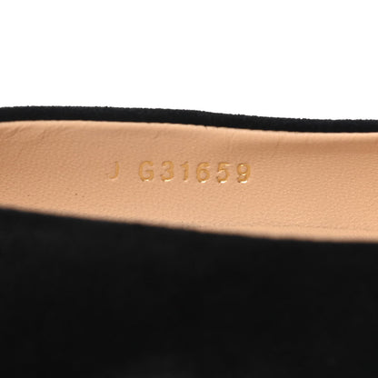 Chanel Suede CC Cap Toe Pumps 38.5 Black 8 of 8