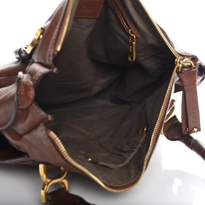 Chloe Calfskin Large Marcie Satchel Oak 6 of 6