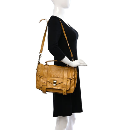 Proenza Schouler Lambskin Medium PS1 Satchel Mustard 2 of 22