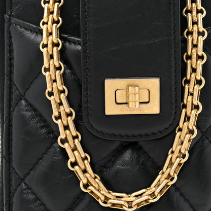 Chanel Aged Calfskin Quilted Reissue Phone Holder With Chain Bag Black 8 of 10