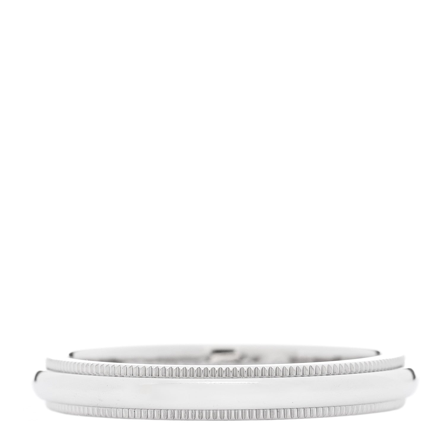 Tiffany Platinum 3mm Together Milgrain Wedding Band Ring 57 8 1 of 5