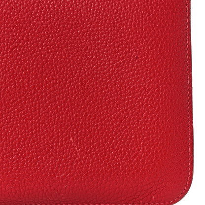 Hermes Togo Dogon Duo Wallet Rouge Casaque 10 of 11