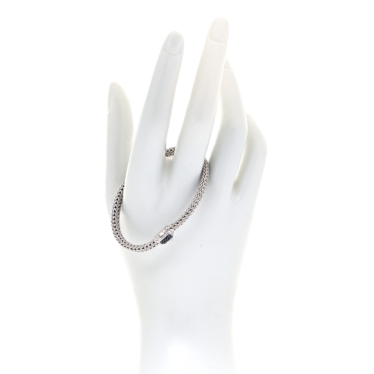 Sterling Silver Blue Sapphire 5mm Classic Chain Bracelet