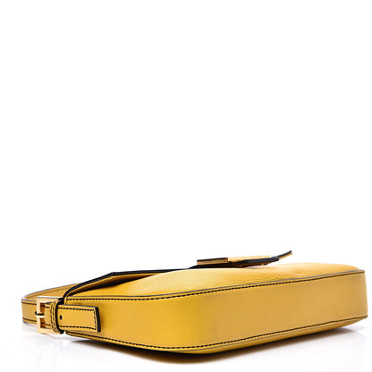 Fendi Vitello Flamingo Enamel Interchangeable Strap Baguette Chantilly Marrone Tobacco 3 of 11