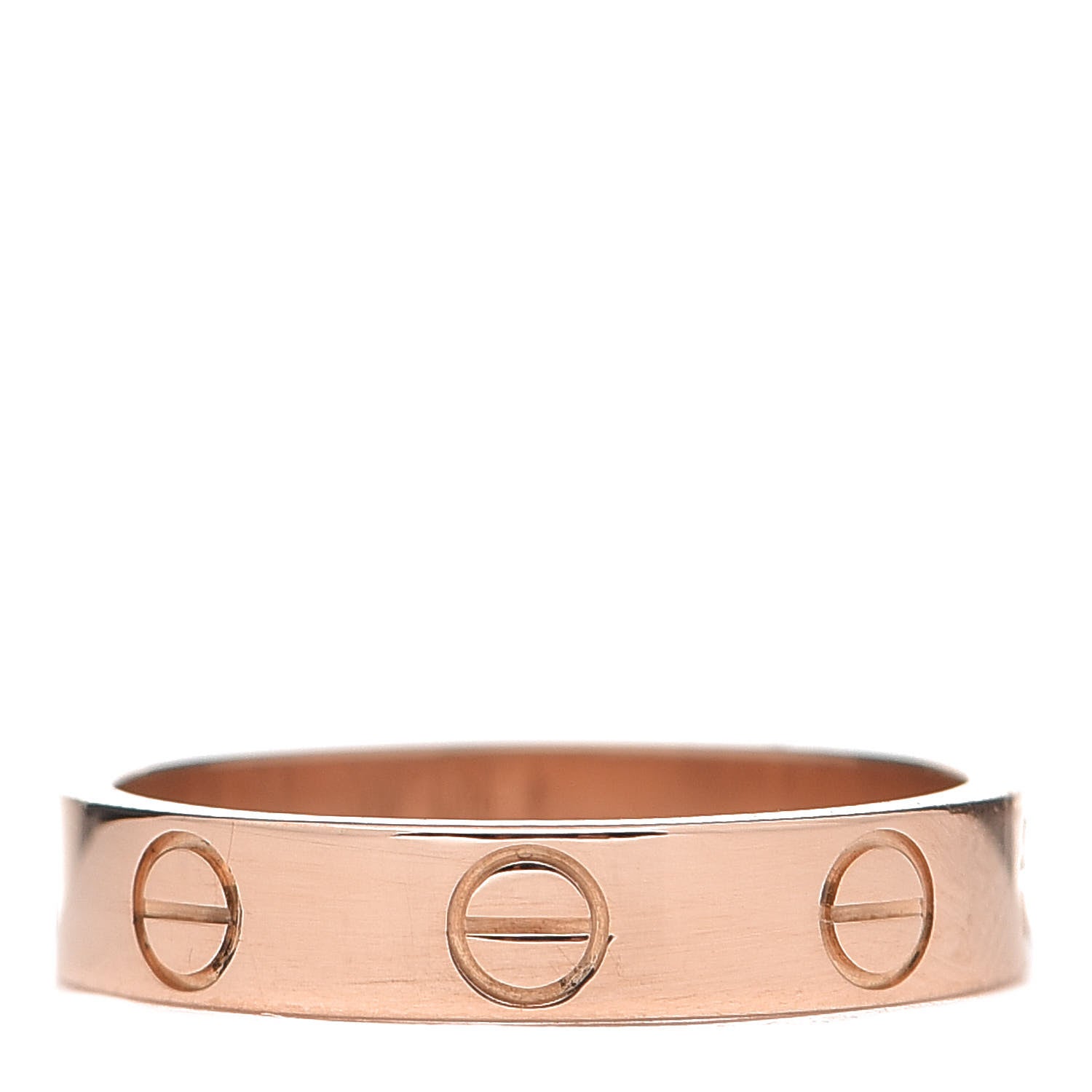 Cartier 18K Pink Gold 3.5mm LOVE Wedding Band Ring 49 4.75 3 of 4