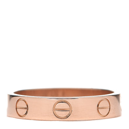 Cartier 18K Pink Gold 3.5mm LOVE Wedding Band Ring 49 4.75 3 of 4