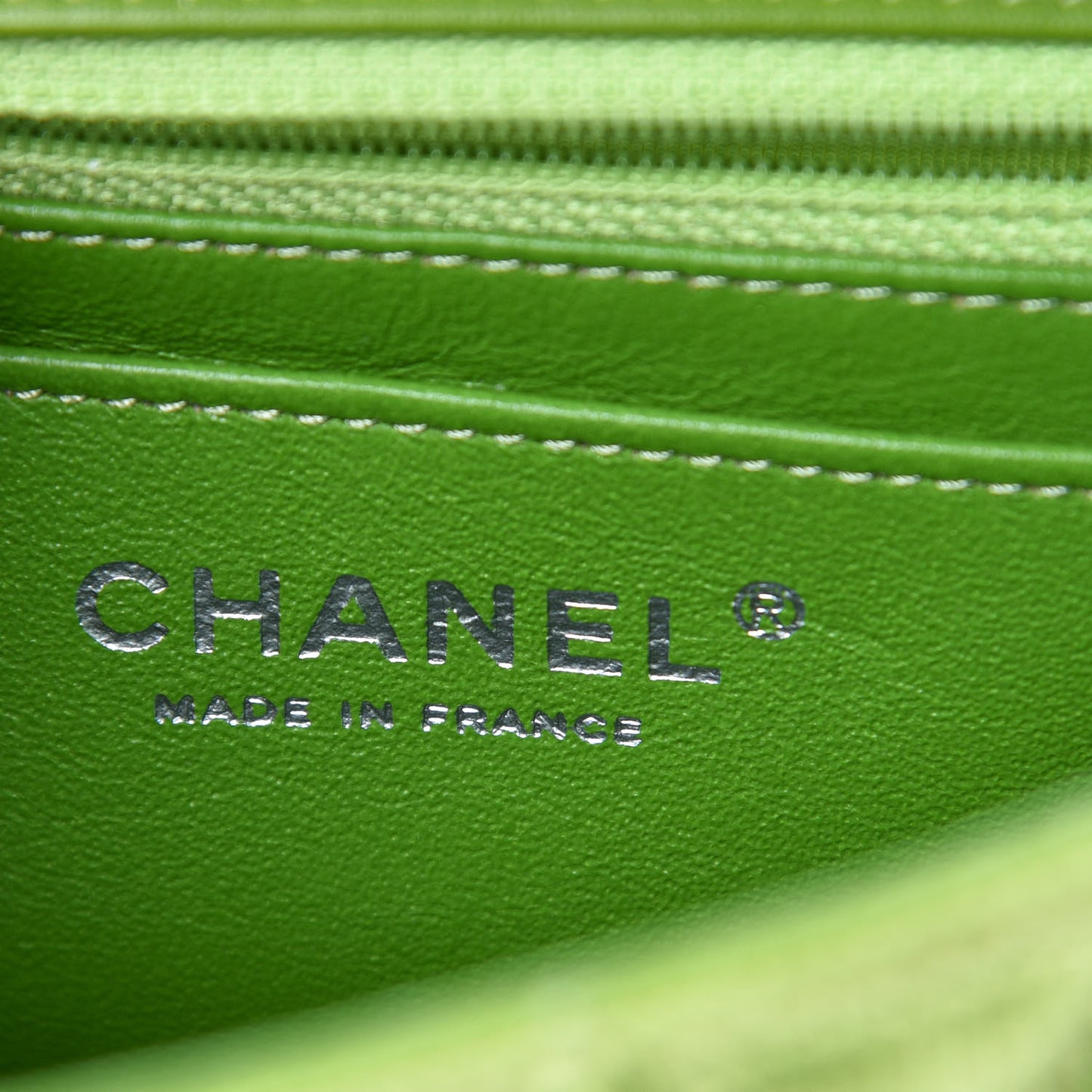 Velvet Quilted Mini Rectangular Flap Green