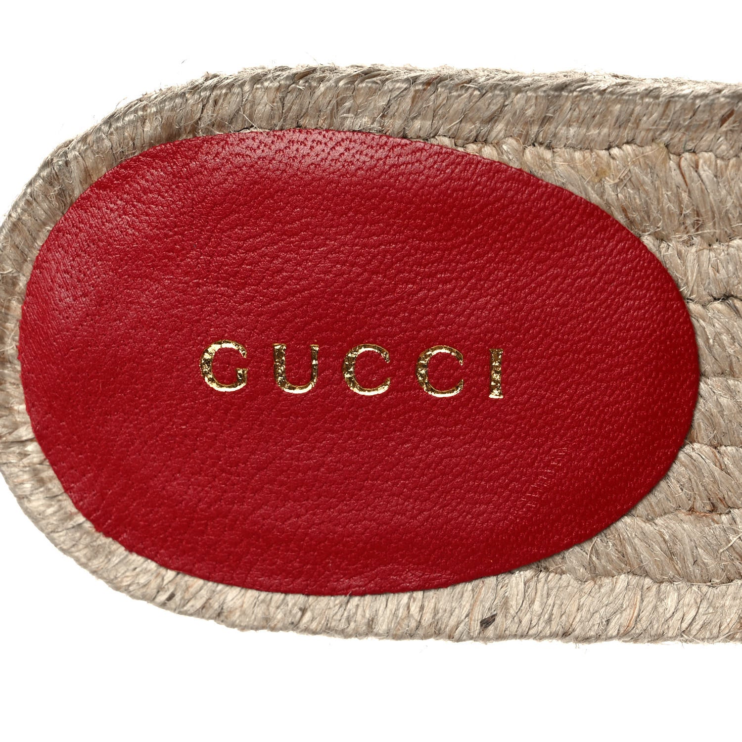 Gucci Nappa Matelasse GG Marmont Espadrille Slide Sandals 35 Hibiscus Red 8 of 10
