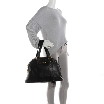 Saint Laurent Calfskin Large Muse Dark Brown 2 of 7