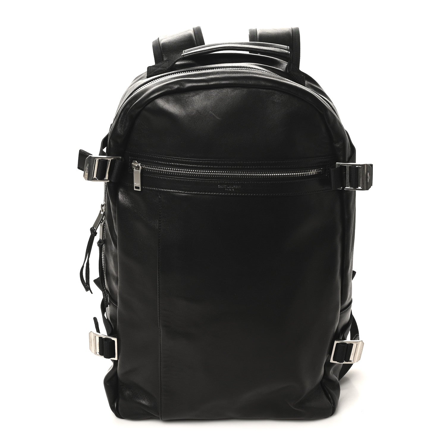 Saint Laurent Lambskin City Trekking Backpack Black 1 of 9